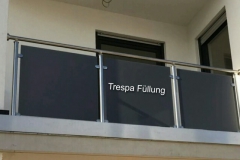 Geländer mit Trespafüllung