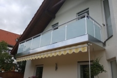 Edelstahlgeländer Glas