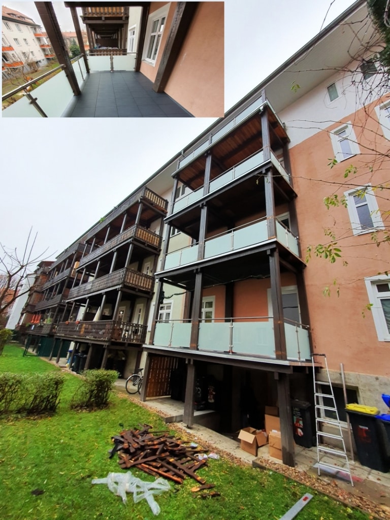 Sanierung von Balkonen - Balkonbau-Abdichtung-Sanierung-Geländer
